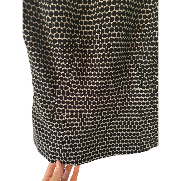 Banana Republic Tank Top Women Size 0 White Black Polka Dot Sleeveless Back Zip - Picture 2 of 9